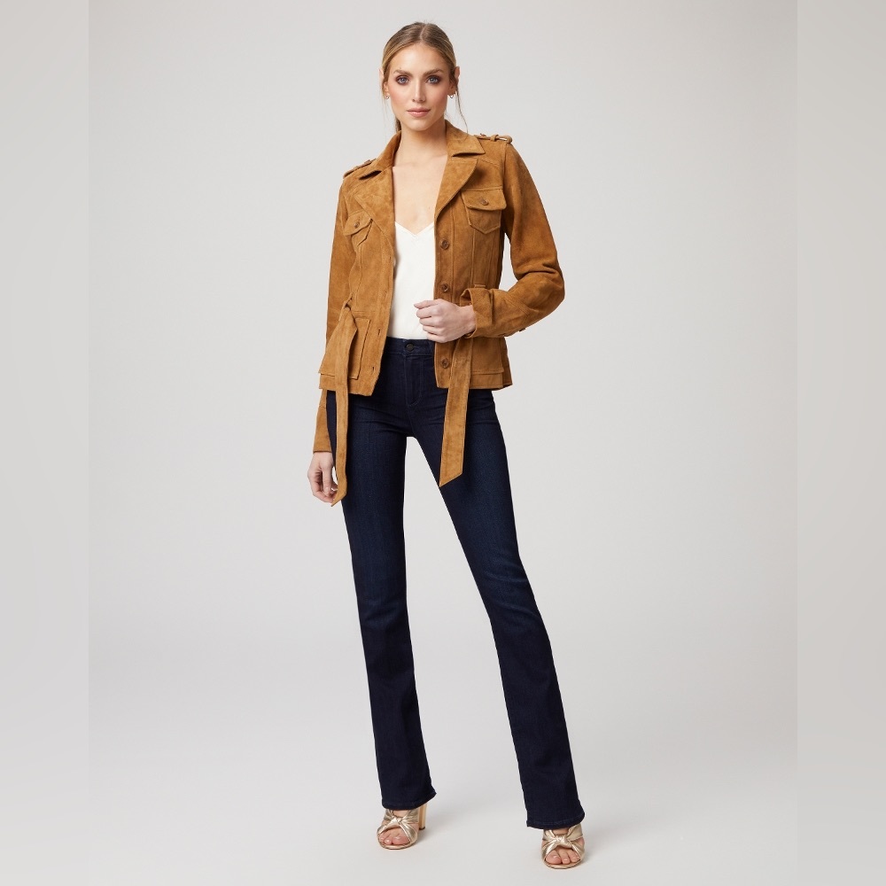 PAIGE Manhattan Bootcut Jeans in Dark Blue Wash Size 26